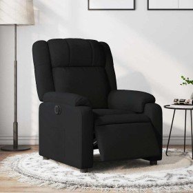 Sillón reclinable eléctrico de tela negro en Sillones | Comprar online en Foru.es