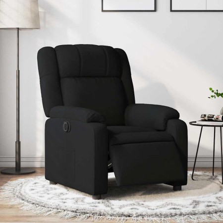 Sillón reclinable eléctrico de tela negro en Sillones | Comprar online en Foru.es