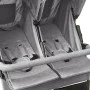 Carrito para gemelos de acero gris claro de vidaXL, Cochecitos de bebé - Ref: Foro24-10241, Precio: 260,32 €, Descuento: %