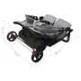 Carrito para gemelos de acero gris claro de vidaXL, Cochecitos de bebé - Ref: Foro24-10241, Precio: 260,32 €, Descuento: %