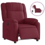 Sillón reclinable eléctrico tela rojo tinto en Sillones | Comprar online en Foru.es