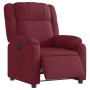 Sillón reclinable eléctrico tela rojo tinto en Sillones | Comprar online en Foru.es