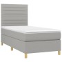 Cama box spring colchón y luces LED tela gris claro 80x200 cm de , Camas y somieres - Ref: Foro24-3135469, Precio: 319,09 €, ...