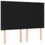 Cama box spring colchón y luces LED tela negro 140x200 cm de , Camas y somieres - Ref: Foro24-3135599, Precio: 501,82 €, Desc...