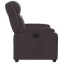 Sillón reclinable eléctrico tela marrón oscuro en Sillones | Comprar online en Foru.es