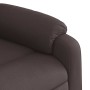 Sillón reclinable eléctrico tela marrón oscuro en Sillones | Comprar online en Foru.es