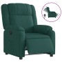 Sillón reclinable eléctrico tela verde oscuro en Sillones | Comprar online en Foru.es