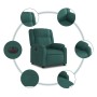 Sillón reclinable eléctrico tela verde oscuro en Sillones | Comprar online en Foru.es