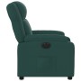 Sillón reclinable eléctrico tela verde oscuro en Sillones | Comprar online en Foru.es