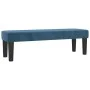 Box spring bed with dark blue velvet mattress 140x190 cm by , Beds and slatted bases - Ref: Foro24-3137903, Price: 505,90 €, ...