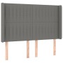 Cama box spring colchón y luces LED tela gris oscuro 140x190 cm de , Camas y somieres - Ref: Foro24-3138470, Precio: 556,00 €...