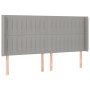 Cama box spring colchón y luces LED tela gris claro 160x200 cm de , Camas y somieres - Ref: Foro24-3138485, Precio: 581,09 €,...