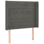 Cama box spring colchón y LED terciopelo gris oscuro 80x200 cm de , Camas y somieres - Ref: Foro24-3139590, Precio: 340,81 €,...
