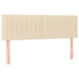Cama box spring con colchón tela color crema 140x200 cm de , Camas y somieres - Ref: Foro24-3140222, Precio: 443,13 €, Descue...
