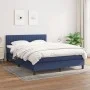 Boxspringbett mit blauer Stoffmatratze 140x190 cm von , Betten und Lattenroste - Ref: Foro24-3140215, Preis: 443,62 €, Rabatt: %