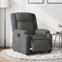 Sillón reclinable de masaje eléctrico tela gris oscuro en Sillones | Comprar online en Foru.es