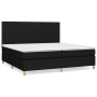 Cama box spring con colchón tela negro 200x200 cm de , Camas y somieres - Ref: Foro24-3142523, Precio: 672,41 €, Descuento: %