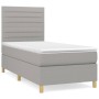 Cama box spring con colchón tela gris claro 80x200 cm de , Camas y somieres - Ref: Foro24-3142369, Precio: 313,14 €, Descuent...