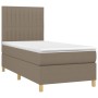 Cama box spring con colchón tela gris taupe 80x200 cm de , Camas y somieres - Ref: Foro24-3142453, Precio: 337,76 €, Descuent...