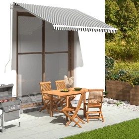 Tela de repuesto para toldo gris antracita y blanco 3x2,5 m de , Toldos - Ref: Foro24-311985, Precio: 38,66 €, Descuento: %