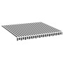 Tela de repuesto para toldo gris antracita y blanco 3x2,5 m de , Toldos - Ref: Foro24-311985, Precio: 38,66 €, Descuento: %