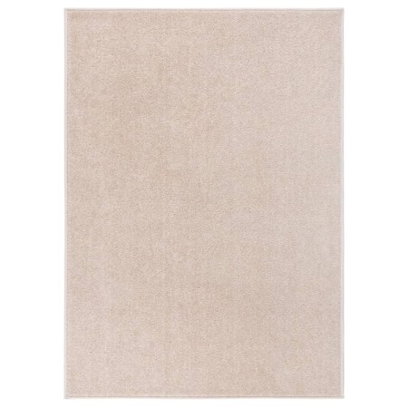 Alfombra de pelo corto beige oscuro 140x200 cm de , Alfombras - Ref: Foro24-340340, Precio: 73,30 €, Descuento: %