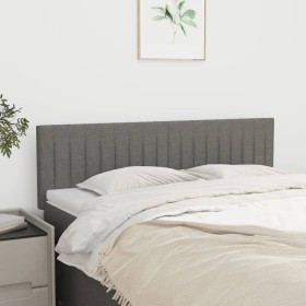 Cabeceros 2 unidades tela gris oscuro 72x5x78/88 cm de , Cabeceros y pies de cama - Ref: Foro24-346243, Precio: 64,61 €, Desc...