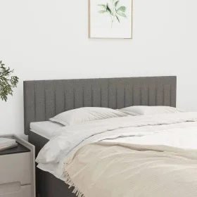 Cabeceros 2 unidades tela gris oscuro 72x5x78/88 cm de , Cabeceros y pies de cama - Ref: Foro24-346243, Precio: 62,61 €, Desc...