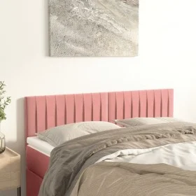 Cabeceros 2 unidades terciopelo rosa 72x5x78/88 cm de , Cabeceros y pies de cama - Ref: Foro24-346255, Precio: 61,61 €, Descu...