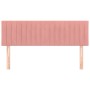 Cabeceros 2 unidades terciopelo rosa 72x5x78/88 cm de , Cabeceros y pies de cama - Ref: Foro24-346255, Precio: 65,95 €, Descu...