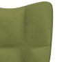 Silla de relajación de terciopelo verde claro de , Sillones - Ref: Foro24-328175, Precio: 116,39 €, Descuento: %