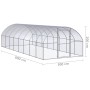 Gallinero de exterior de acero galvanizado 3x8x2 m de , Jaulas y habitáculos para animales pequeños - Ref: Foro24-3095466, Pr...