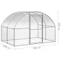 Gallinero de exterior de acero galvanizado 3x2x2 m de , Jaulas y habitáculos para animales pequeños - Ref: Foro24-3095472, Pr...
