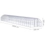 Gallinero de exterior de acero galvanizado 3x20x2 m de , Jaulas y habitáculos para animales pequeños - Ref: Foro24-3095470, P...