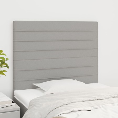 Cabeceros 2 unidades de tela gris claro 80x5x78/88 cm de , Cabeceros y pies de cama - Ref: Foro24-3116446, Precio: 62,58 €, D...