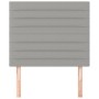 Cabeceros 2 unidades de tela gris claro 80x5x78/88 cm de , Cabeceros y pies de cama - Ref: Foro24-3116446, Precio: 62,58 €, D...