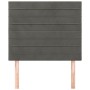 Cabeceros 2 unidades de terciopelo gris oscuro 80x5x78/88 cm de , Cabeceros y pies de cama - Ref: Foro24-3116503, Precio: 59,...