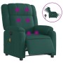 Sillón reclinable de masaje eléctrico tela verde oscuro en Sillones | Comprar online en Foru.es