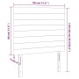 Cabeceros 2 unidades de tela gris claro 80x5x78/88 cm de , Cabeceros y pies de cama - Ref: Foro24-3116446, Precio: 62,58 €, D...