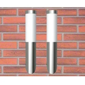 Apliques de exterior 2 unidades acero inoxidable de vidaXL, Iluminación de exterior - Ref: Foro24-160165, Precio: 25,54 €, De...