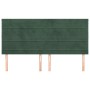Cabeceros 4 unidades de terciopelo verde oscuro 80x5x78/88 cm de , Cabeceros y pies de cama - Ref: Foro24-3116529, Precio: 12...