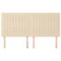 Cabeceros 4 unidades de tela color crema 100x5x78/88 cm de , Cabeceros y pies de cama - Ref: Foro24-3116597, Precio: 138,74 €...