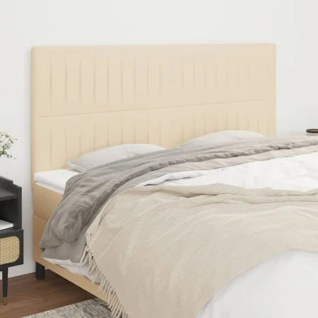 Headboards 4 units of cream-colored fabric 80x5x78/88 cm by , Headboards and footboards - Ref: Foro24-3116581, Price: 114,15 ...