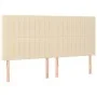 Headboards 4 units of cream-colored fabric 80x5x78/88 cm by , Headboards and footboards - Ref: Foro24-3116581, Price: 114,15 ...