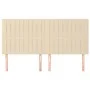 Headboards 4 units of cream-colored fabric 80x5x78/88 cm by , Headboards and footboards - Ref: Foro24-3116581, Price: 114,15 ...