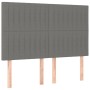 Cabeceros 4 unidades tela gris oscuro 72x5x78/88 cm de , Cabeceros y pies de cama - Ref: Foro24-3116569, Precio: 118,81 €, De...