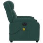 Sillón reclinable de masaje eléctrico tela verde oscuro en Sillones | Comprar online en Foru.es