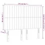Kopfteile 4 Einheiten aus blauem Stoff 72x5x78/88 cm von , Kopf- und Fußteile - Ref: Foro24-3116574, Preis: 94,46 €, Rabatt: %