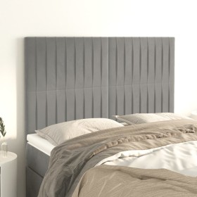 Cabeceros 4 unidades terciopelo gris claro 72x5x78/88 cm de , Cabeceros y pies de cama - Ref: Foro24-3116618, Precio: 121,02 ...