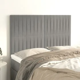 Kopfteile 4 Einheiten hellgrauer Samt 72x5x78/88 cm von , Kopf- und Fußteile - Ref: Foro24-3116618, Preis: 114,18 €, Rabatt: %